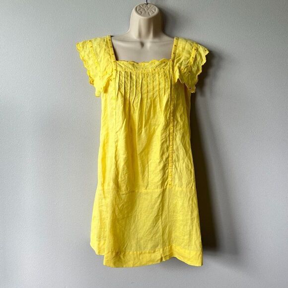 See By Chloe' Yellow Linen Summer Dress Size 2 - Picture 1 of 8